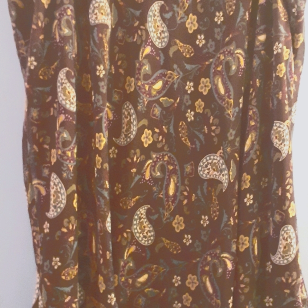 Briggs New York 3x brown paisley skirt
